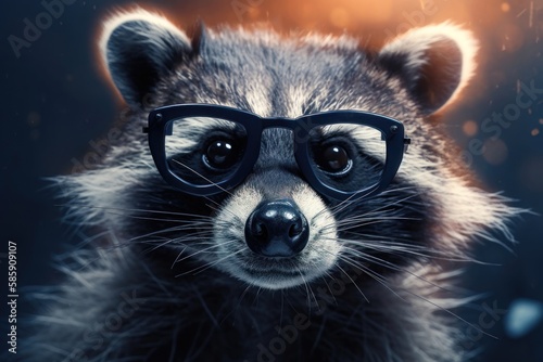Raccoon fabulous. AI generated