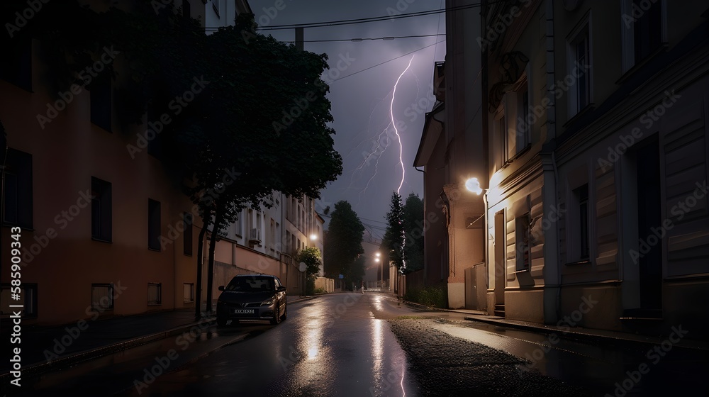 City Skies Ignited: The Awe-Inspiring Fusion of Lightning and Urban Landscapes 