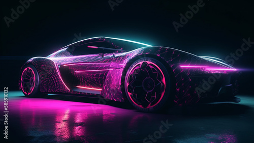 sport car wallpaper Ai Generative 