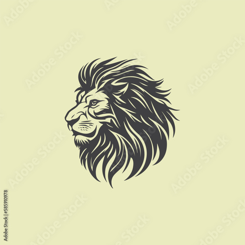 Fototapeta Naklejka Na Ścianę i Meble -  lion  head  logo