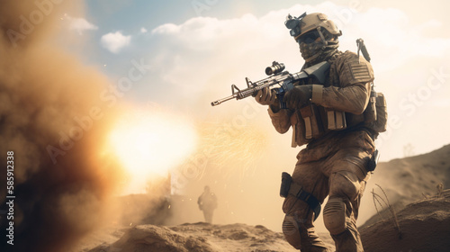 Soldier in War