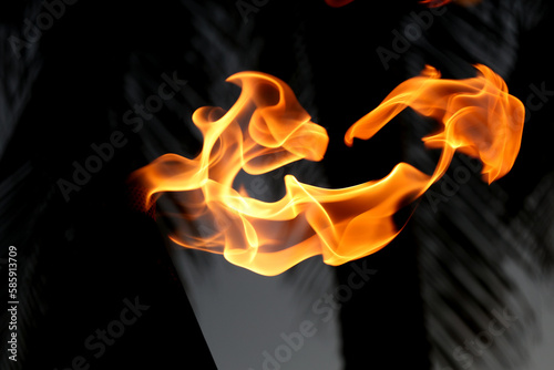 fire in the dark
