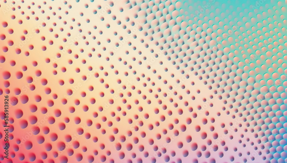 Colorful abstract geometric background with dot shapes pointillism style created with Generative AI technology Colorful abstract geometric background with dot shapes pointillism style created with Generative AI technology