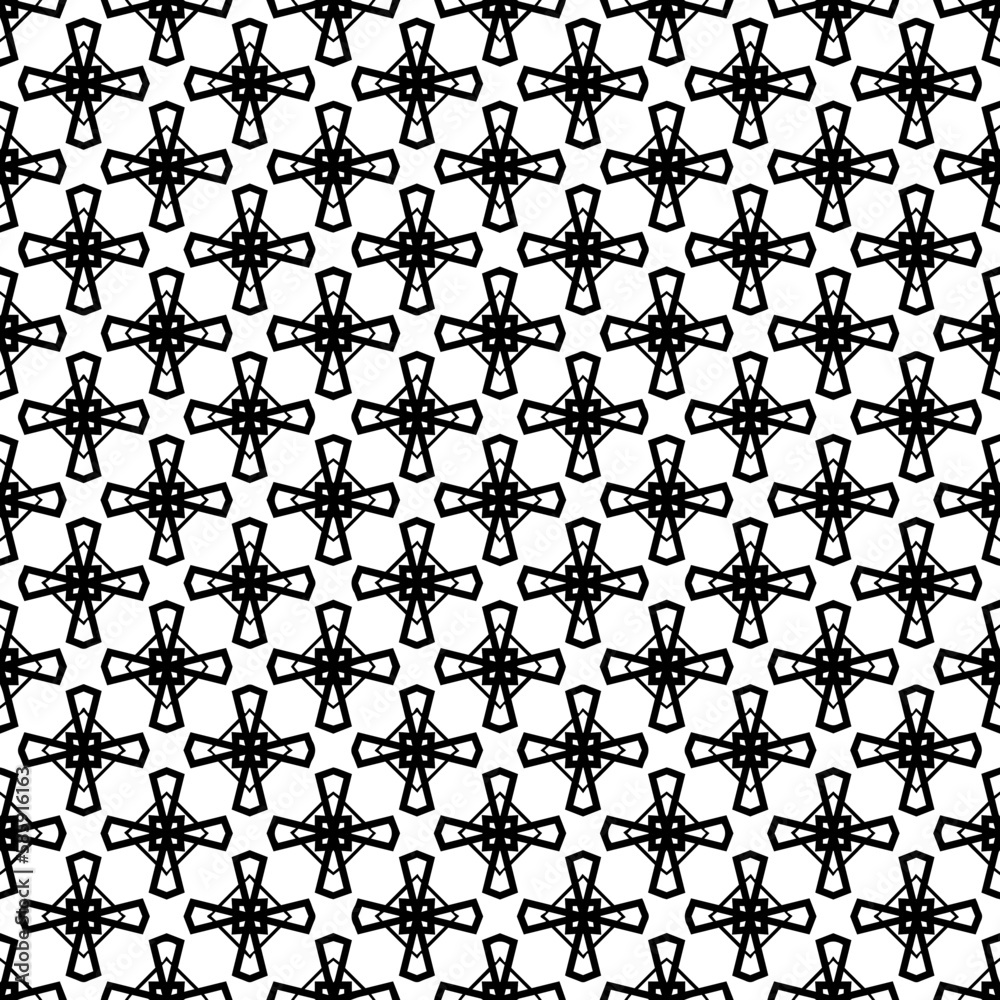 Black and white seamless pattern texture. Greyscale ornamental graphic design. Mosaic ornaments. Pattern template. Vector illustration. EPS10. Black and white seamless pattern texture. Greyscale ornamental graphic design. Mosaic ornaments. Pattern template. Vector illustration. EPS10.