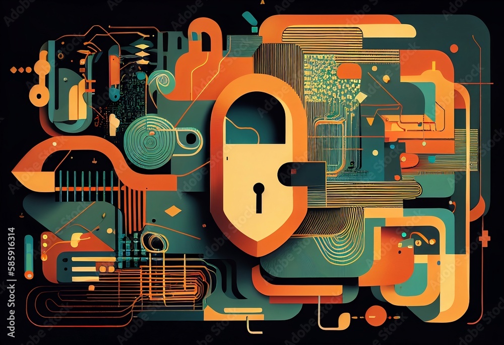 Colorful data security image