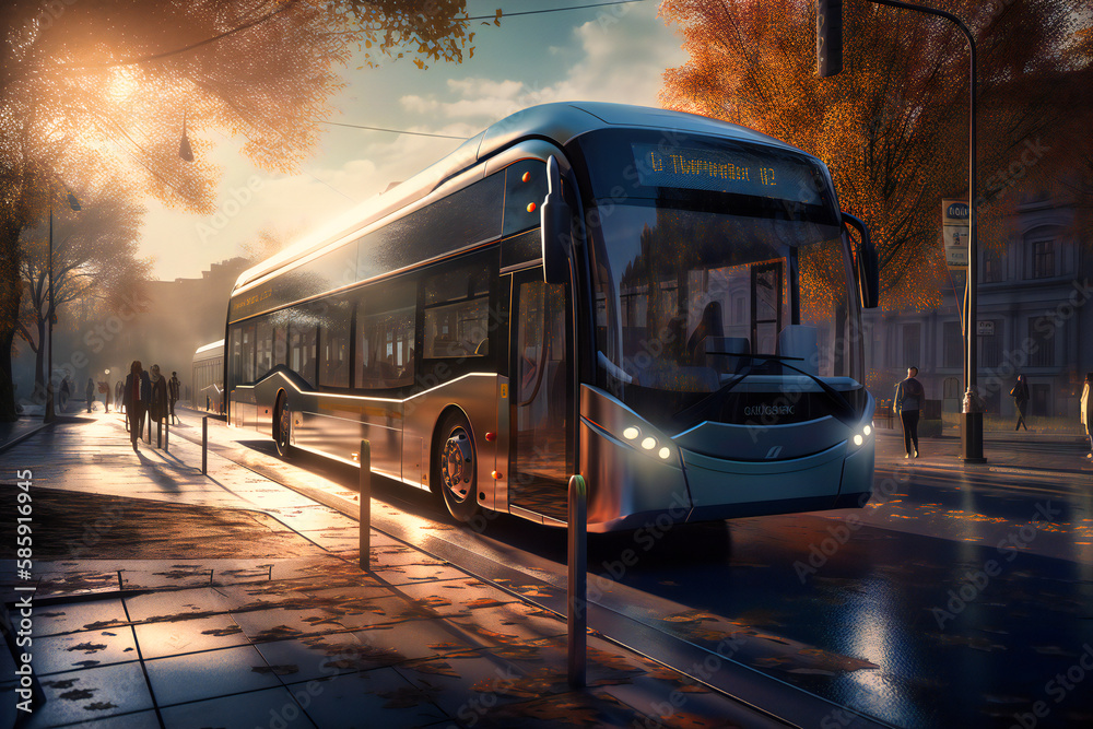 A network of autonomous, solar-powered buses provides affordable and sustainable transport options for urban and rural communities