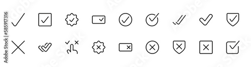 Valid icon in different style vector illustration. two colored and black valid vector icons designed in filled, outline, line and stroke style can be used for web, mobile, ui