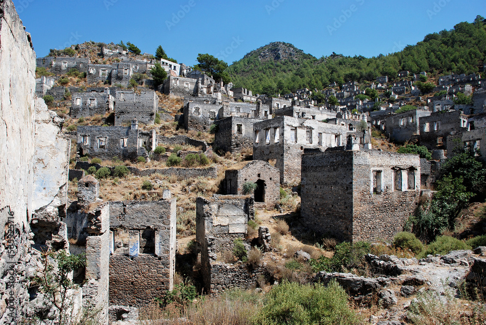 Kayaköy abandoned village, Fethiye, Turkey