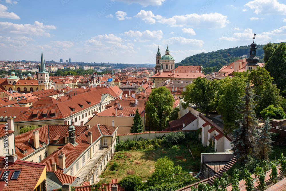 View of Prague from the castle