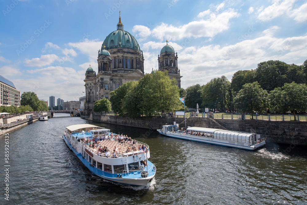 Berlin, Germany, August 2015: The Berlin Cathedral (Berliner Dom)