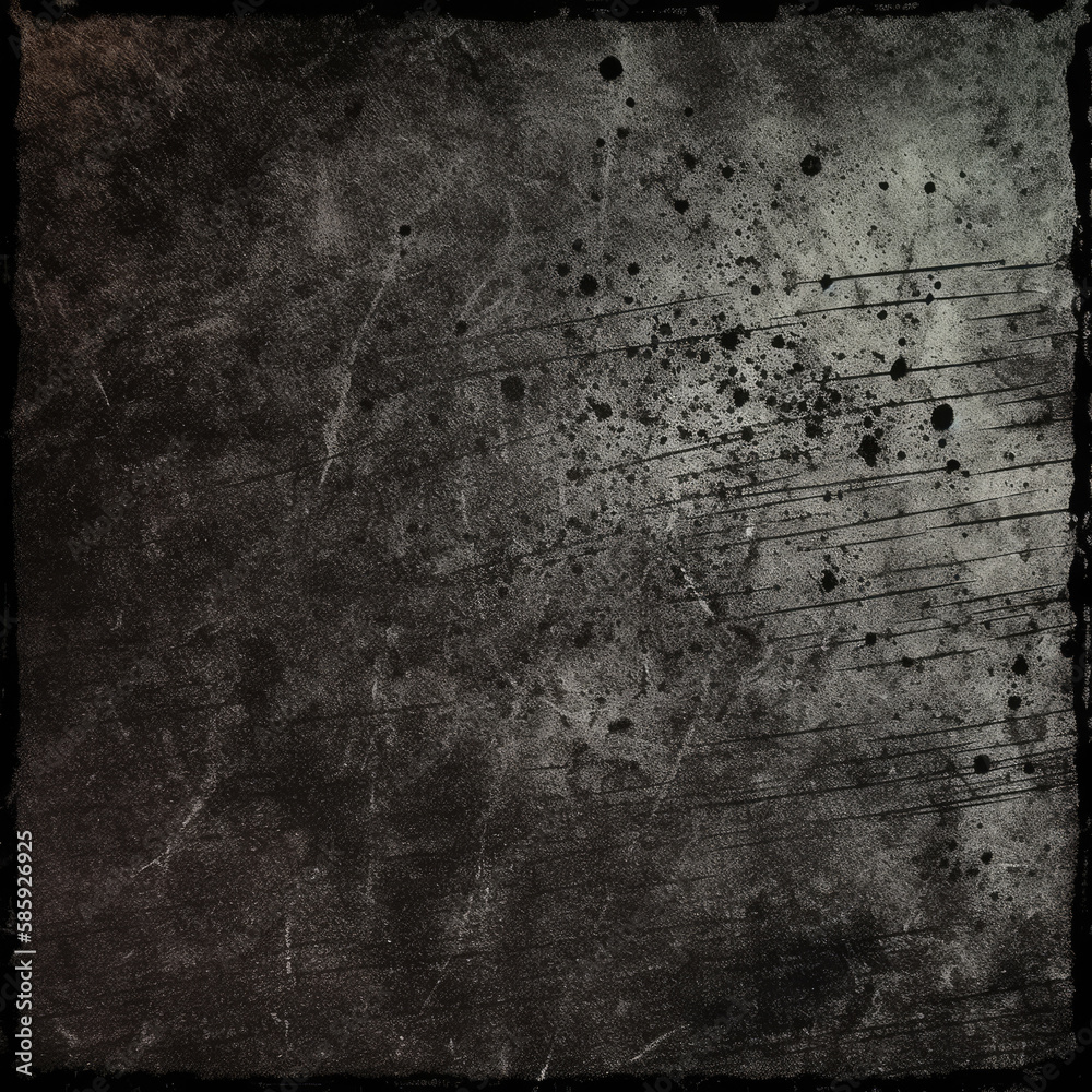 Fototapeta premium black, scratched, grunge, background, vintage, old film effect, texture, rough, rugged, worn, weathered, character, depth, space for text, design, graphic, website, poster, flyer, print, advertising,