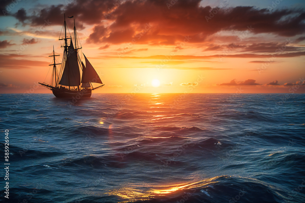 A sunset sail with dolphins and whales jumping in the distance