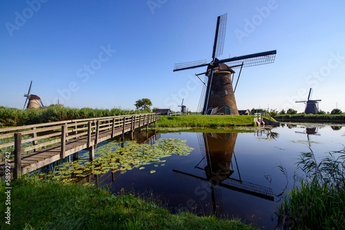 Windmills in Kinderdijk, The Netherlands