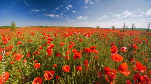 field of poppies generative ai