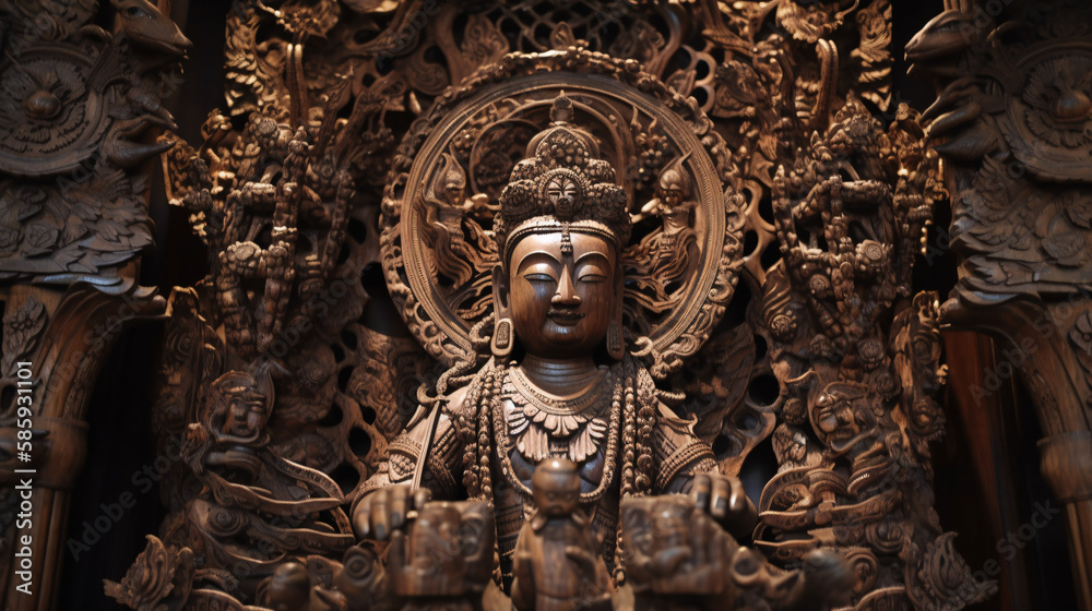 statue of buddha generative ai