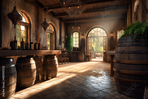 A rustic winery with tastings and vineyard tours