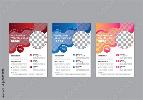 modern trend professional business flyer design corporate vector file 
