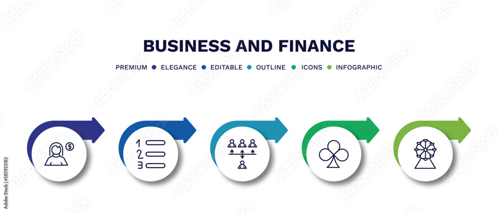 set of business and finance thin line icons. business and finance outline icons with infographic template. linear icons such as woman with money, numbered information, increase team work, club card, set of business and finance thin line icons. business and finance outline icons with infographic template. linear icons such as woman with money, numbered information, increase team work, club card,