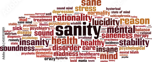 Sanity word cloud