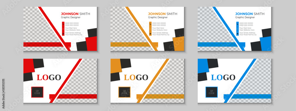 Modern Creative And Clean Business Card Design Template, Vector fashion ...