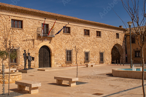 Central square of the town hall of the municipality of El Pedernoso. photo