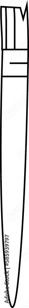 brush design illustration isolated on transparent background