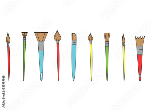 brush vector design illustration isolated on white background
