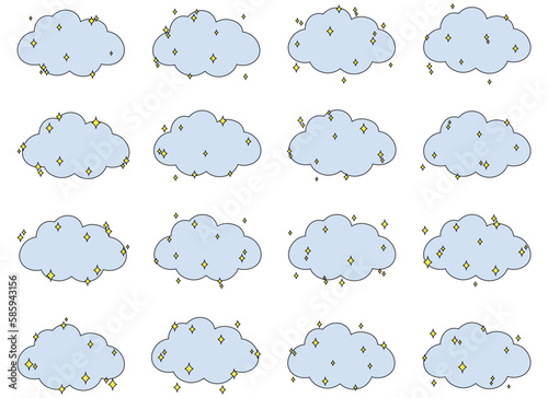 Wallpaper Mural cloud vector design illustration isolated on white background Torontodigital.ca