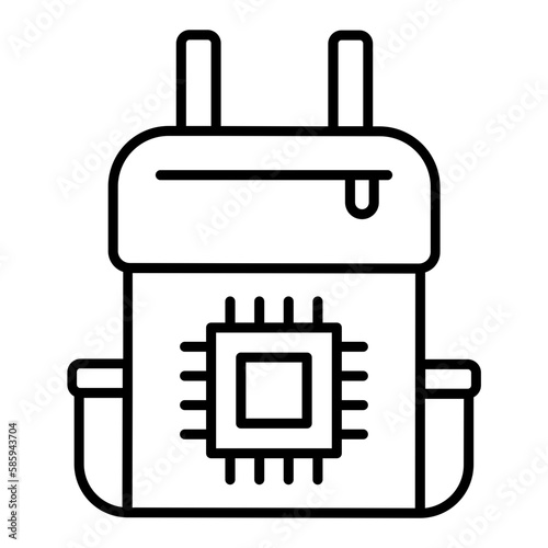 AR Bagpack Outline Icon