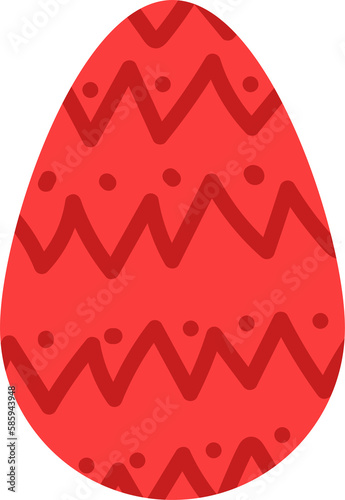egg design illustration isolated on transparent background
