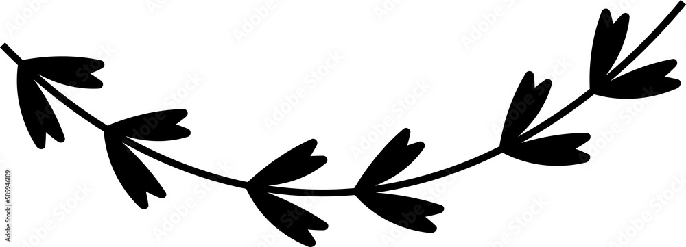 laurel wreath design illustration isolated on transparent background