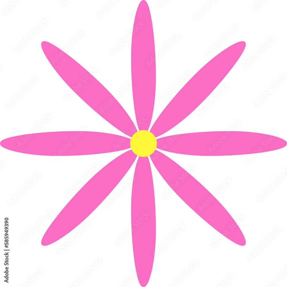 flower design illustration isolated on transparent background
