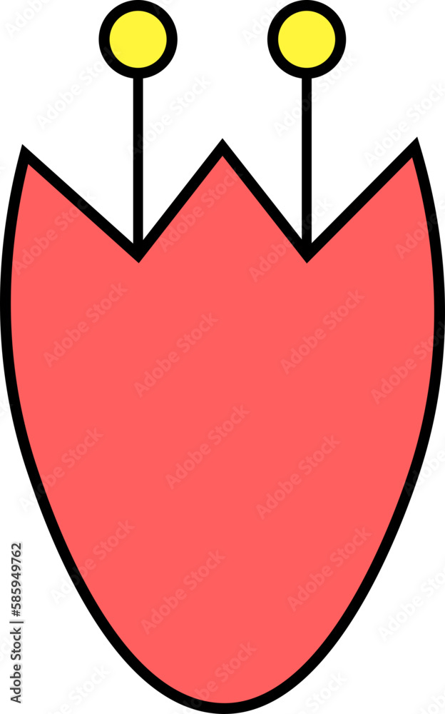 flower design illustration isolated on transparent background