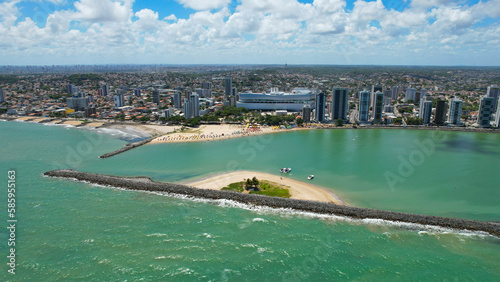 Fotografia OLINDA PERNAMBUCO NORDESTE DO BRASIL REGIÃO METROPOLITANA DE RECIFE VISTA DO MAR