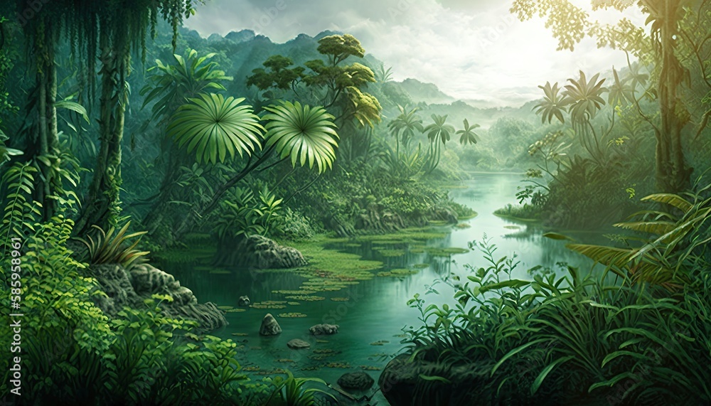 tropical rainforests of 10,000 BC were lush and verdant, with towering 