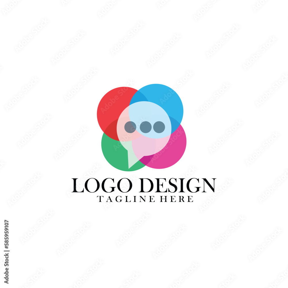 Bubble logo template vector icon illustration
Bubble logo template vector icon illustration