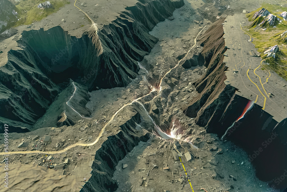 Faults in the Earth's surface occur when the rocks on either side slip ...