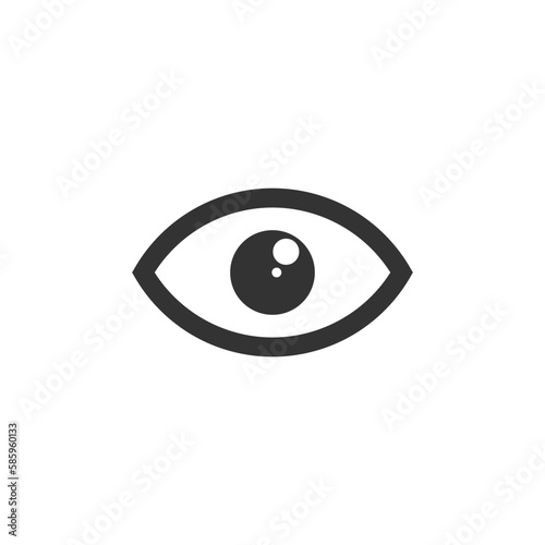 Eye icon vector. Vision symbol