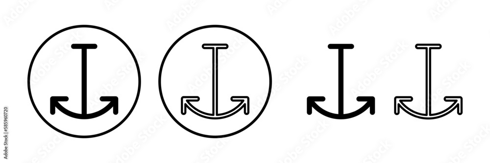 Anchor icon vector. Anchor sign. marine symbol Anchor icon vector. Anchor sign. marine symbol