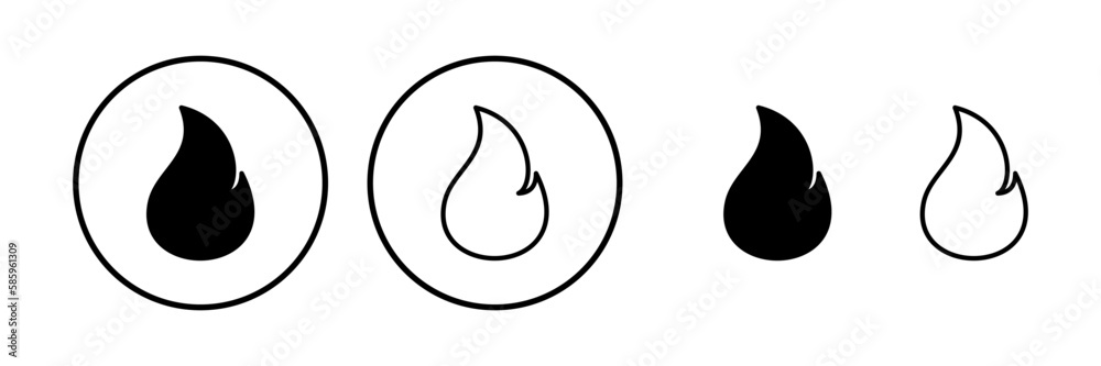 Fire icon vector. fire flame icon Fire icon vector. fire flame icon