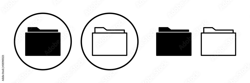 Folder icon vector. document folder icon Folder icon vector. document folder icon