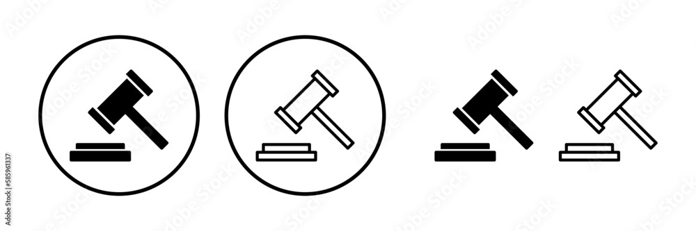 Gavel icon vector. judge gavel icon. auction hammer Gavel icon vector. judge gavel icon. auction hammer