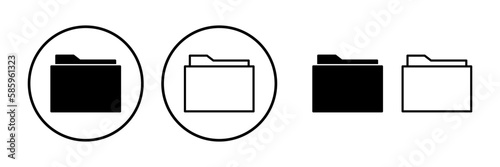 Folder icon vector. document folder icon