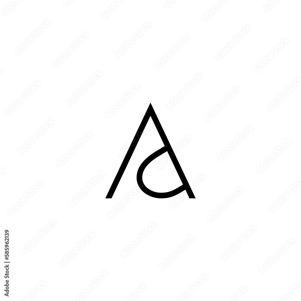 Premium design Logo with initial, letter, alphabet AD for company branding and other Premium design Logo with initial, letter, alphabet AD for company branding and other