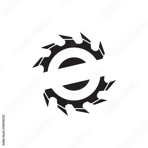 Saw icon logo,illustration template design