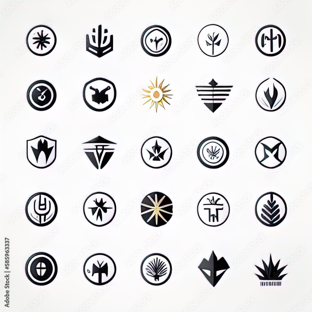 Sets of different icons for business, sport, art, education, design Sets of different icons for business, sport, art, education, design