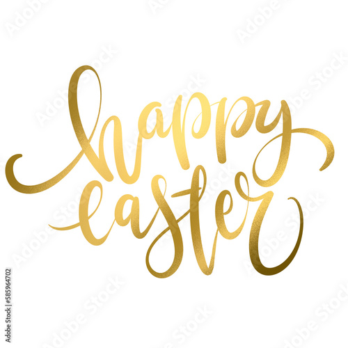 Happy easter text typography