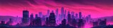 City background in vaporwave and synthwave style, city ​​wallpaper, Generative AI