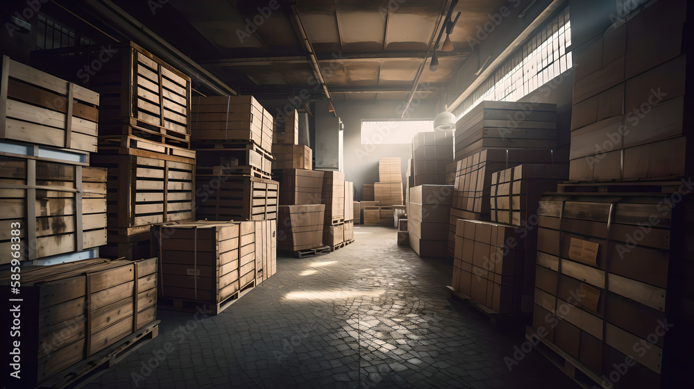 warehouse ai generated warehouse ai generated