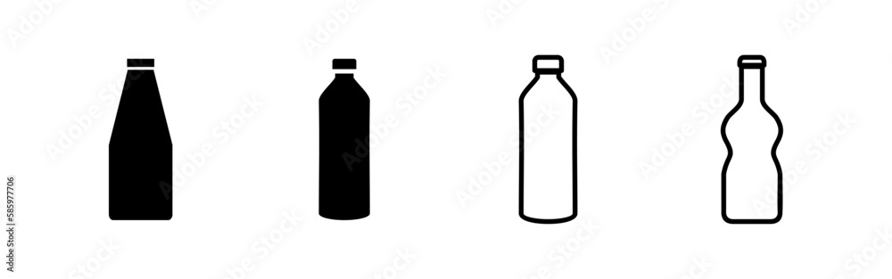 Bottle icon vector for web and mobile app. bottle sign and symbol Bottle icon vector for web and mobile app. bottle sign and symbol